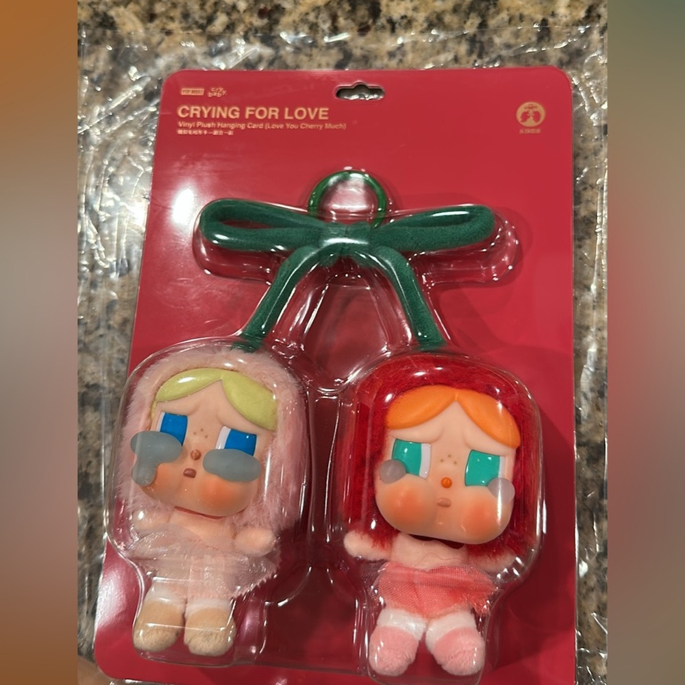 Pop Mart CryBaby Crying For Love Love You Cherry Pendant